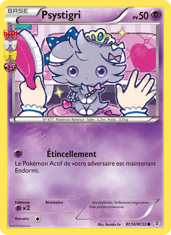 Carte Pokémon Psystigri RC14/83 de l'extension Générations