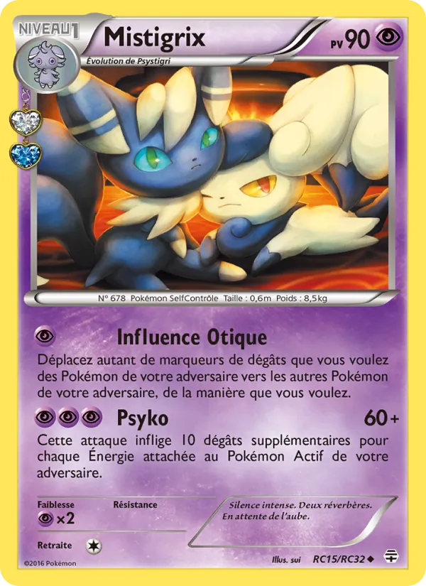 Carte Pokémon Mistigrix RC15/83 de l'extension Générations