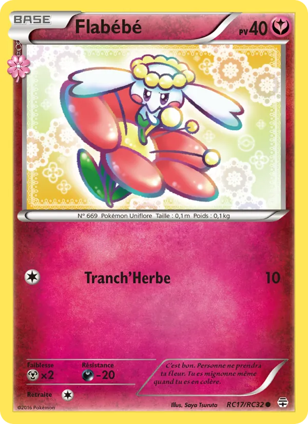 Carte Pokémon Flabébé RC17/83 de l'extension Générations
