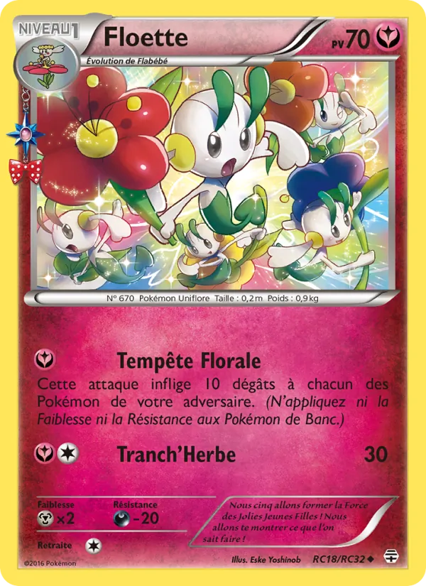 Carte Pokémon Floette RC18/83 de l'extension Générations