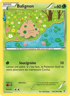 Carte Pokémon Balignon RC2 — Générations