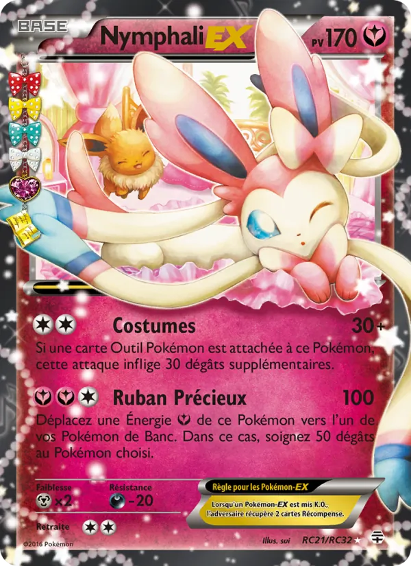 Carte Pokémon Nymphali-EX RC21/83 de l'extension Générations