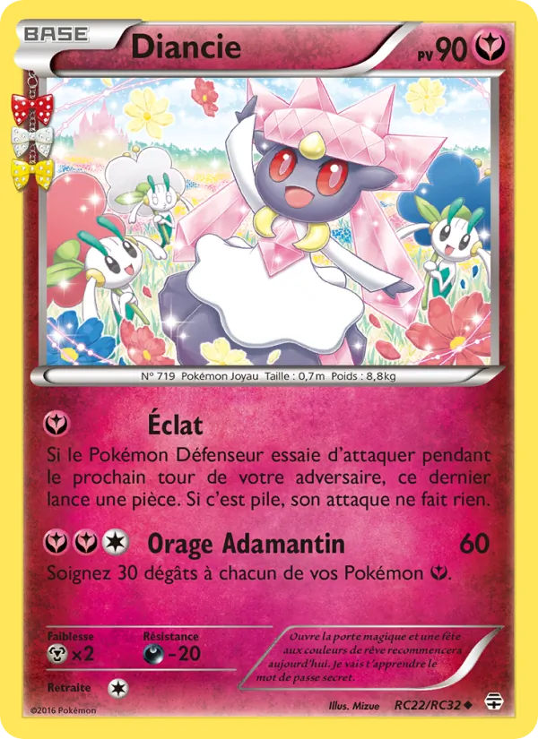 Carte Pokémon Diancie RC22/83 de l'extension Générations