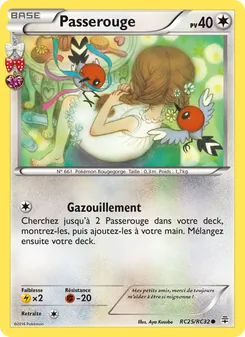Carte Pokémon Passerouge RC25 — Générations