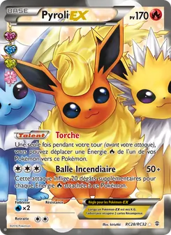 Carte Pokémon Pyroli-EX RC28 — Générations
