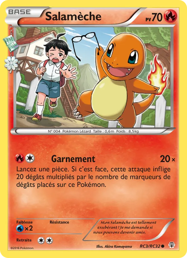 Carte Pokémon Salamèche RC3/83 de l'extension Générations