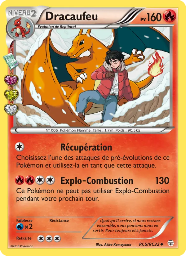 Carte Pokémon Dracaufeu RC5/83 de l'extension Générations