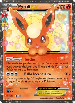 Carte Pokémon Pyroli-EX RC6 — Générations