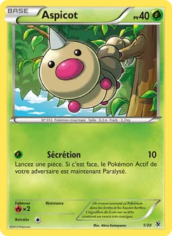 Carte Pokémon Aspicot 1 — Bienvenue à Kalos