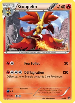 Carte Pokémon Goupelin 10 — Bienvenue à Kalos