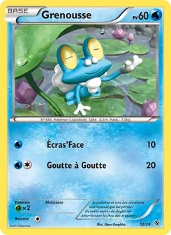 Carte Pokémon Grenousse 12 — Bienvenue à Kalos