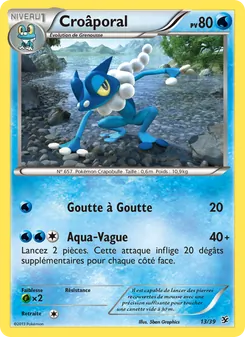 Carte Pokémon Croâporal 13 — Bienvenue à Kalos