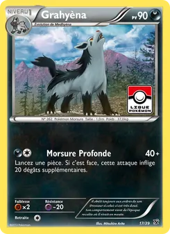 Carte Pokémon Grahyèna 17 — Bienvenue à Kalos