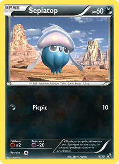 Carte Pokémon Sepiatop 18 — Bienvenue à Kalos