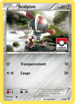 Carte Pokémon Scalpion 19 — Bienvenue à Kalos