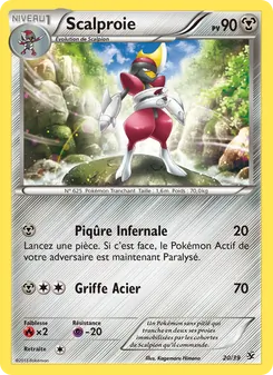 Carte Pokémon Scalproie 20 — Bienvenue à Kalos