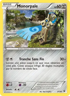 Carte Pokémon Monorpale 21 — Bienvenue à Kalos