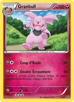 Carte Pokémon Granbull 23 — Bienvenue à Kalos