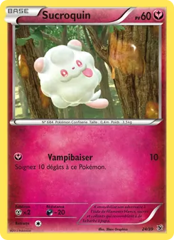 Carte Pokémon Sucroquin 24 — Bienvenue à Kalos