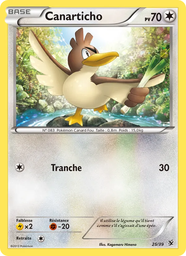Carte Pokémon Canarticho 25/39 de l'extension Bienvenue à Kalos
