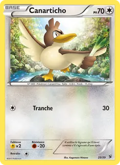 Carte Pokémon Canarticho 25 — Bienvenue à Kalos