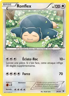 Carte Pokémon Ronflex 26 — Bienvenue à Kalos