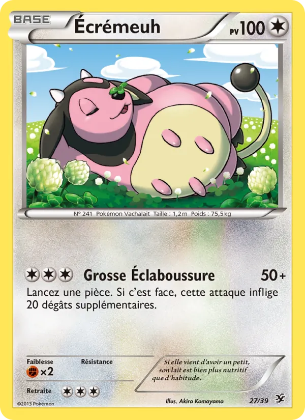 Carte Pokémon Écrémeuh 27/39 de l'extension Bienvenue à Kalos