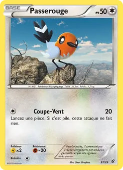 Carte Pokémon Passerouge 31 — Bienvenue à Kalos