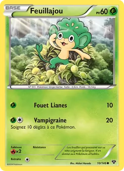 Carte Pokémon Feuillajou 10 — XY