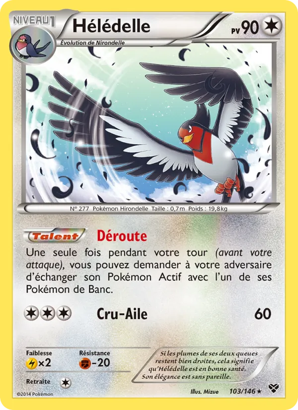 Carte Pokémon Hélédelle 103/146 de l'extension XY