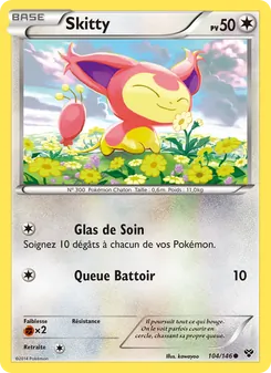 Carte Pokémon Skitty 104 — XY