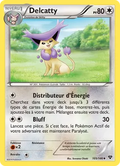 Carte Pokémon Delcatty 105 — XY