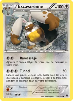 Carte Pokémon Excavarenne 112 — XY