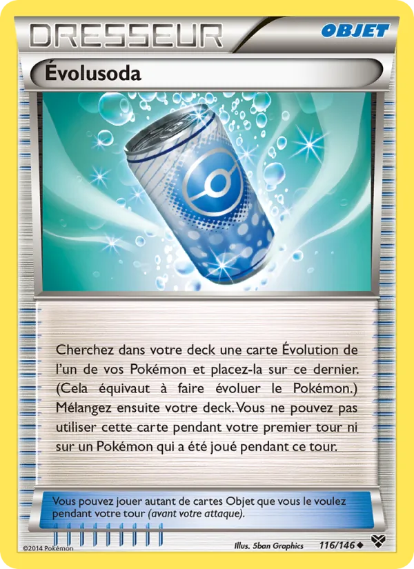 Carte Pokémon Évolusoda 116/146 de l'extension XY