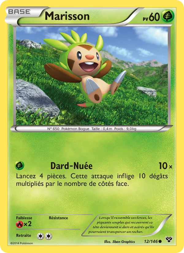 Carte Pokémon Marisson 12/146 de l'extension XY