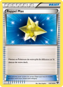 Carte Pokémon Rappel Max 120 — XY