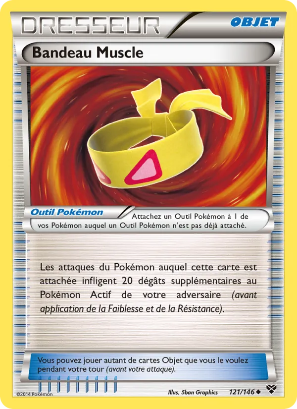 Carte Pokémon Bandeau Muscle 121/146 de l'extension XY
