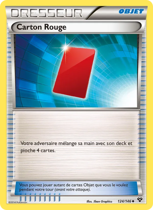 Carte Pokémon Carton Rouge 124/146 de l'extension XY