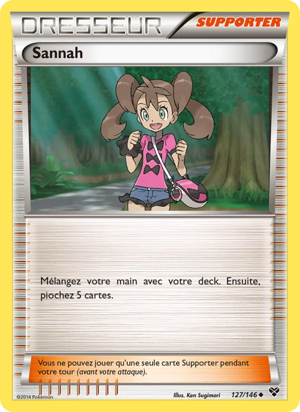 Carte Pokémon Sannah 127/146 de l'extension XY