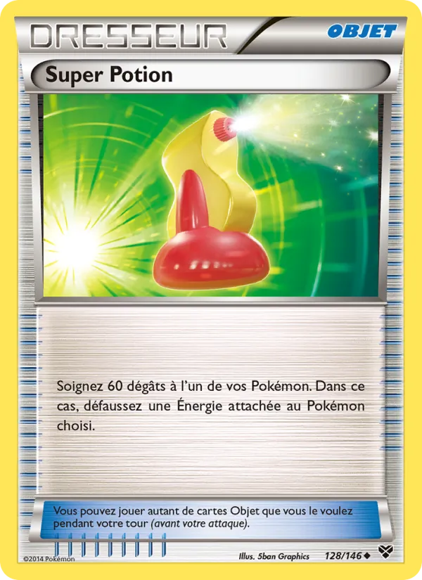 Carte Pokémon Super Potion 128/146 de l'extension XY