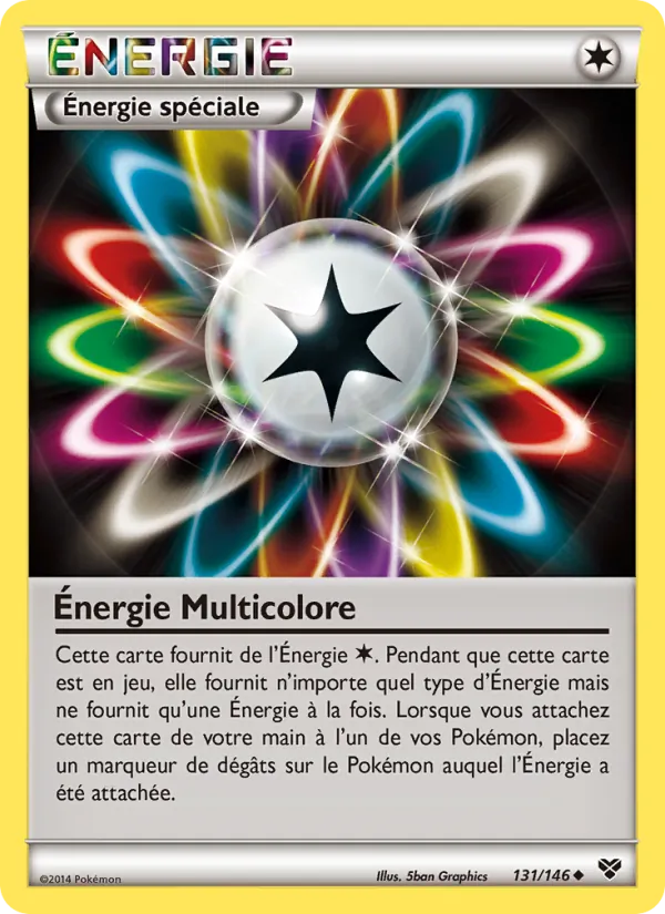 Carte Pokémon Énergie Multicolore 131/146 de l'extension XY