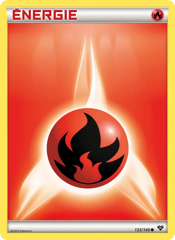 Carte Pokémon Énergie Feu 133/146 de l'extension XY