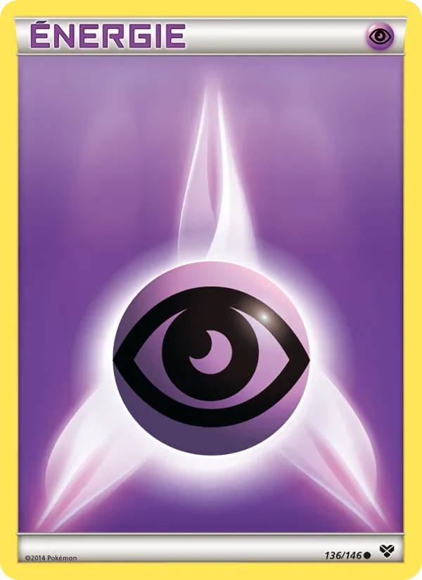 Carte Pokémon Énergie Psy 136/146 de l'extension XY