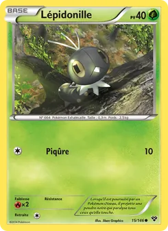 Carte Pokémon Lépidonille 15 — XY