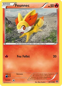 Carte Pokémon Feunnec 24 — XY