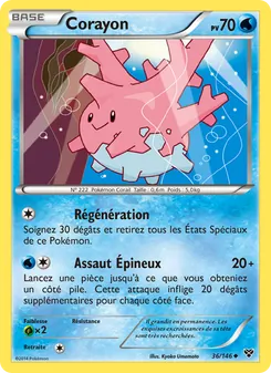 Carte Pokémon Corayon 36 — XY