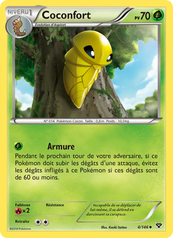 Carte Pokémon Coconfort 4/146 de l'extension XY