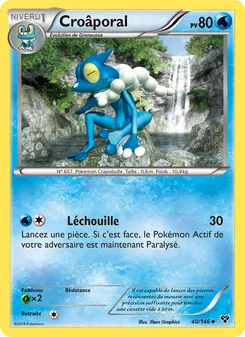 Carte Pokémon Croâporal 40 — XY
