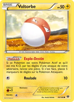 Carte Pokémon Voltorbe 44 — XY