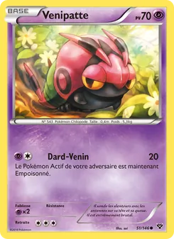 Carte Pokémon Venipatte 51 — XY